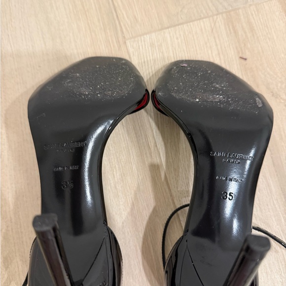 Saint Laurent Glossy Black Heels - Picture 5 of 7